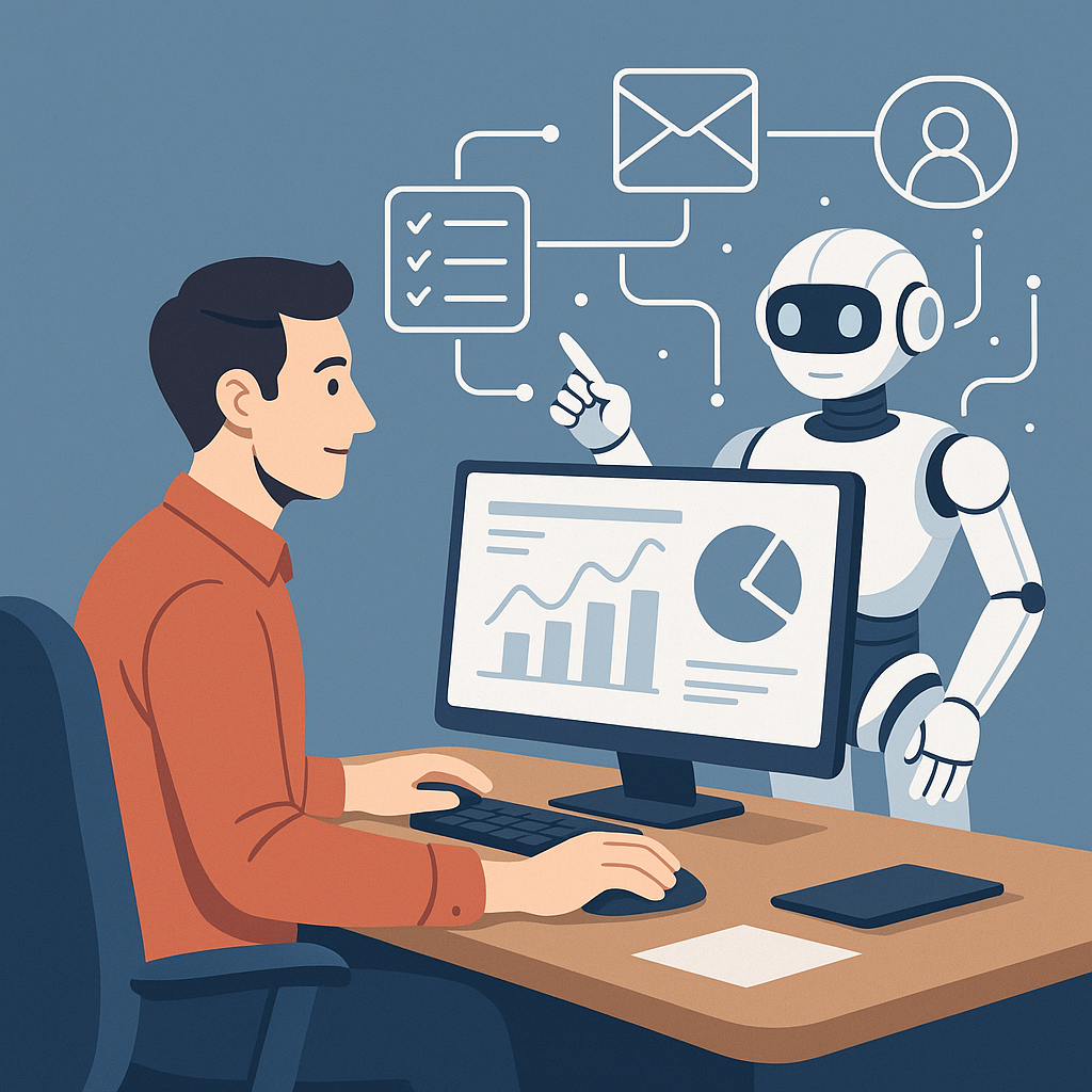 Featured image for article: How to Automate Your Marketing Workflow Using AI